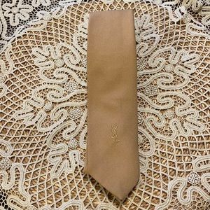 Vintage Yves Saint Laurent Men’s Necktie tan